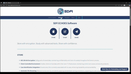 Download button location