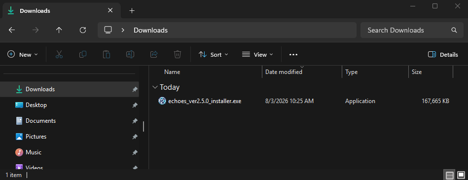 Downloads Location